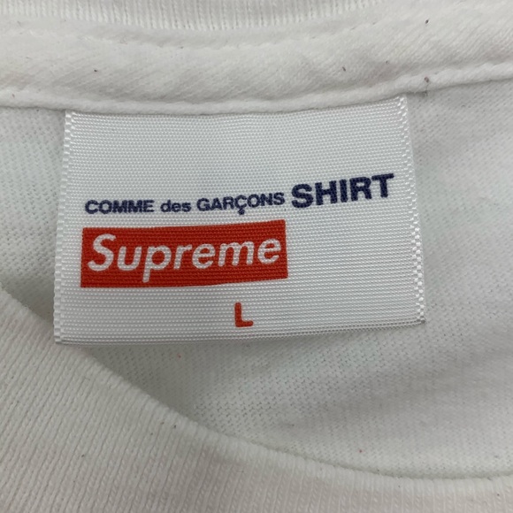 Supreme Commes Des Garçons Box Logo Shirt Large - Picture 3 of 8